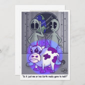 Cartoon-Strahlungskarte (Vorne/Hinten)