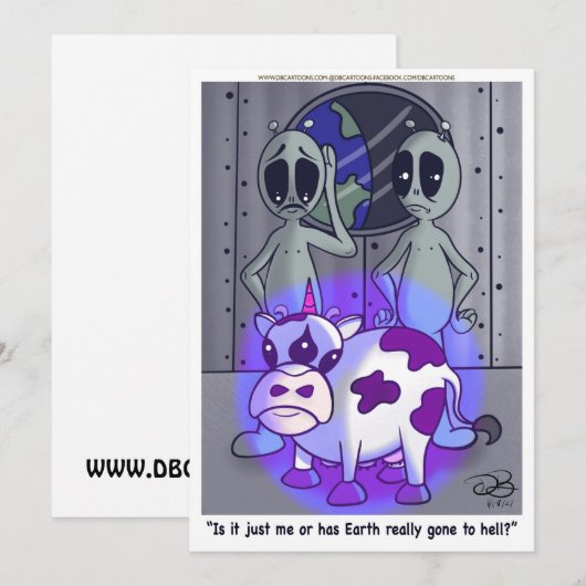 Cartoon-Strahlungskarte (Vorne/Hinten)