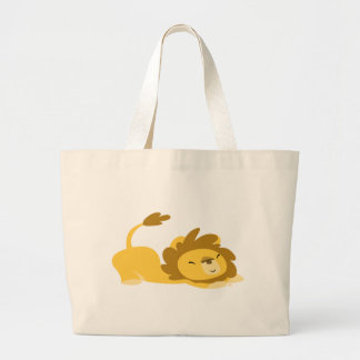 Cartoon Strandtasche für Löwens Jumbo Stoffbeutel