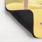 Cartoon Strauß mit Kopf in Sand Mousepad (Ecke)