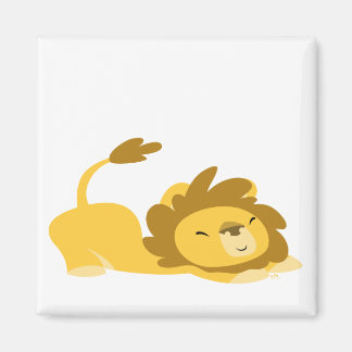 Cartoon-Stretching-Löwenmagnet Magnet