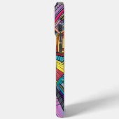 Cartoon Style Gebäude iPhone Case (Rückseite / Links)