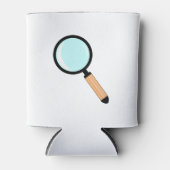 Cartoon Style Magnifying Glass Dosenkühler (Vorderseite)