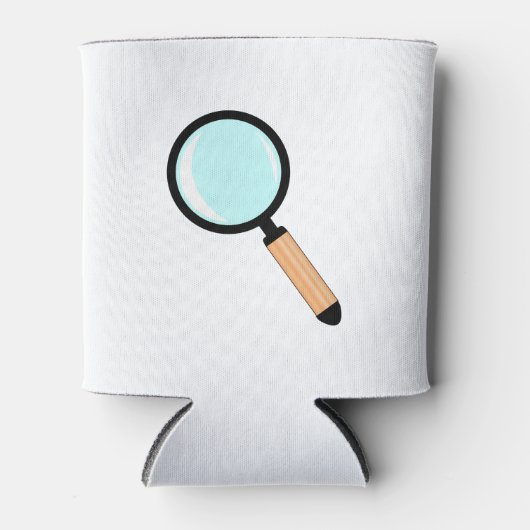 Cartoon Style Magnifying Glass Dosenkühler (Vorderseite)