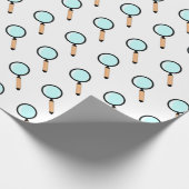 Cartoon Style Magnifying Glass Geschenkpapier (Ecke)