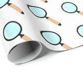 Cartoon Style Magnifying Glass Geschenkpapier (Rolleneckpunkt)