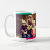 Cartoon Style Super Mama Fügen Sie Ihren Foto Mütt Kaffeetasse (Links)