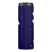 Cartoon Style Super Vater Thermosbecher (Rückseite)