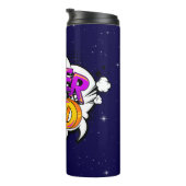 Cartoon Style Super Vater Thermosbecher (Nach rechts gedreht)