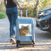 Cartoon Style Tabby Cat RB Aufkleber (Koffer Insitu)