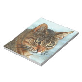 Cartoon Style Tabby Cat RB Notizblock (Rotiert)