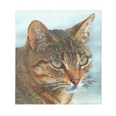 Cartoon Style Tabby Cat RB Notizblock (Vorderseite)