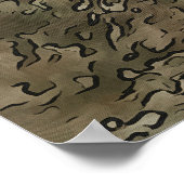 Cartoon Style Tabby Cat RB Poster (Ecke)