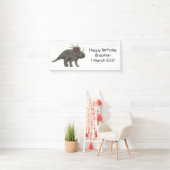 Cartoon Styracosaurus Banner (Insitu)