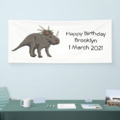 Cartoon Styracosaurus Banner (Messe)