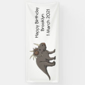 Cartoon Styracosaurus Banner (Vertikal)
