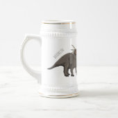 Cartoon Styracosaurus Bierglas (Links)