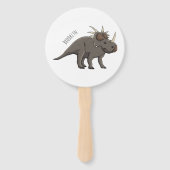 Cartoon Styracosaurus Fächer (Rückseite)