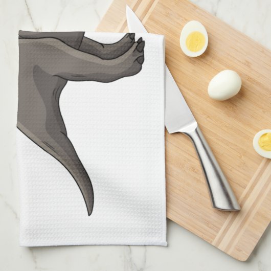 Cartoon Styracosaurus Geschirrtuch (Viertel Falte)