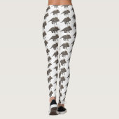 Cartoon Styracosaurus Leggings (Rückseite)
