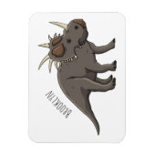 Cartoon Styracosaurus Magnet (Vertikal)