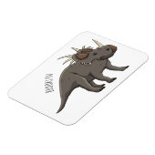 Cartoon Styracosaurus Magnet (Linke Seite)