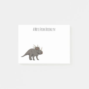 Cartoon Styracosaurus Post-it Klebezettel