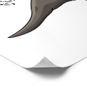 Cartoon Styracosaurus Poster (Ecke)