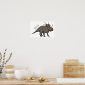 Cartoon Styracosaurus Poster (Küche)