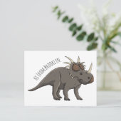 Cartoon Styracosaurus Postkarte (Stehend Vorderseite)