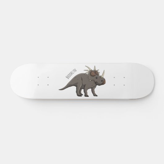 Cartoon Styracosaurus Skateboard (Horizontal)