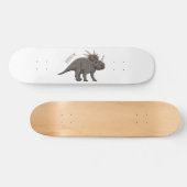Cartoon Styracosaurus Skateboard (Horizontal)