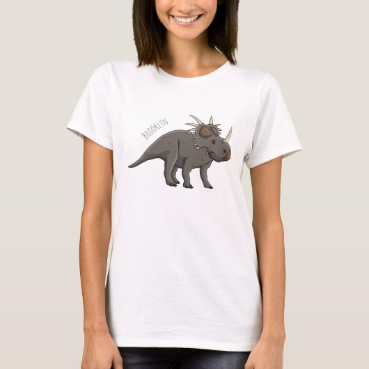 Cartoon Styracosaurus T-Shirt (Vorderseite)
