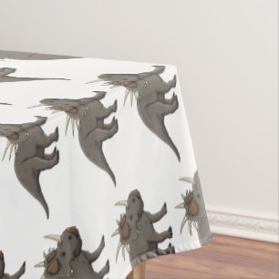 Cartoon Styracosaurus Tischdecke