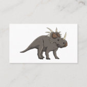 Cartoon Styracosaurus Visitenkarte (Rückseite)
