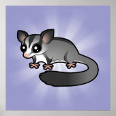 Cartoon Sugar Glider Poster (Vorne)