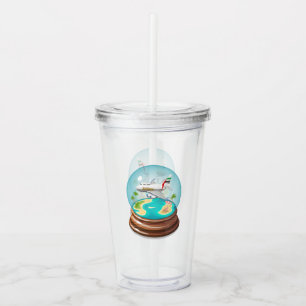 Cartoon Summer Cristal Ball Acryltrinkbecher