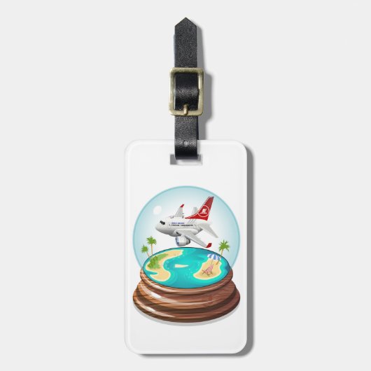 Cartoon Summer Cristal Ball Gepäckanhänger (Vorderseite vertikal)