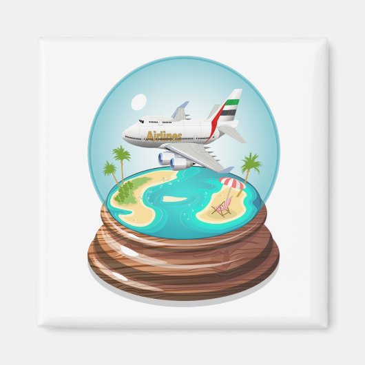 Cartoon Summer Cristal Ball Magnet (Vorne)