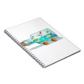 Cartoon Summer Cristal Ball Notizblock (Rechte Seite)