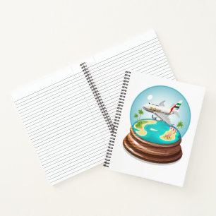 Cartoon Summer Cristal Ball Notizblock