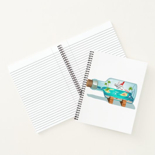 Cartoon Summer Cristal Ball Notizblock (Innenseite)