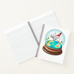 Cartoon Summer Cristal Ball Notizblock