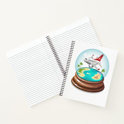 Cartoon Summer Cristal Ball Notizblock (Innenseite)