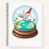 Cartoon Summer Cristal Ball Notizblock (Vorderseite)