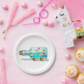 Cartoon Summer Cristal Ball Pappteller (Party)
