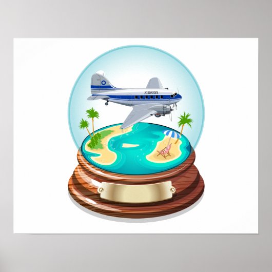 Cartoon Summer Cristal Ball Poster (Vorne)