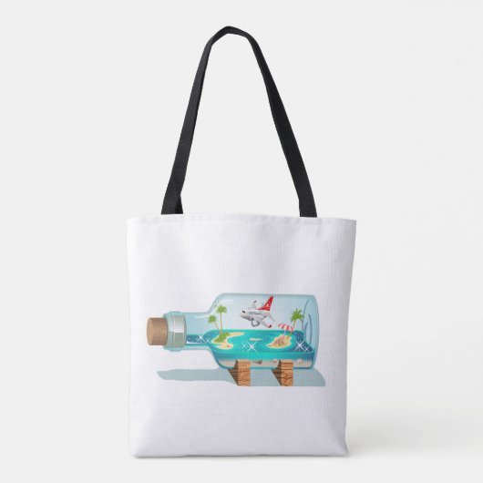 Cartoon Summer Cristal Ball Tasche (Rückseite)