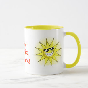 cartoon_sun_01, guter Morgen-Sonnenschein! , Tasse