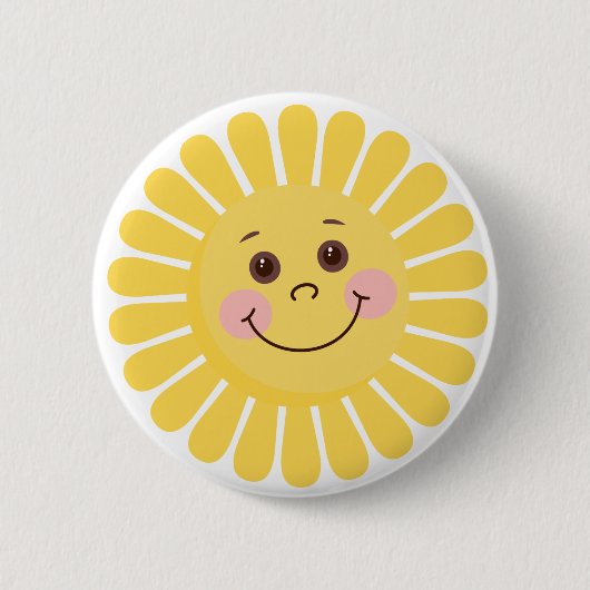 Cartoon Sun Button (Vorderseite)